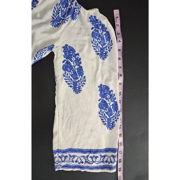 ZANZEA Women Romper Sz Large Off Shoulder Blue & White Shorts - Picture 6 of 8